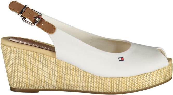 Белые хлопковые сандалии Tommy Hilfiger