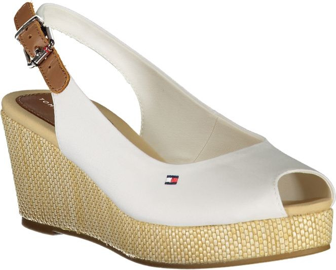 Белые хлопковые сандалии Tommy Hilfiger