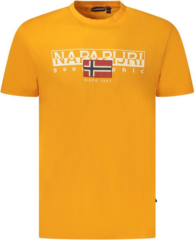 T-Shirt Napapijri Orange Organic Cotton Men