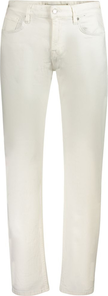 Белые хлопковые джинсы Guess Shoes
