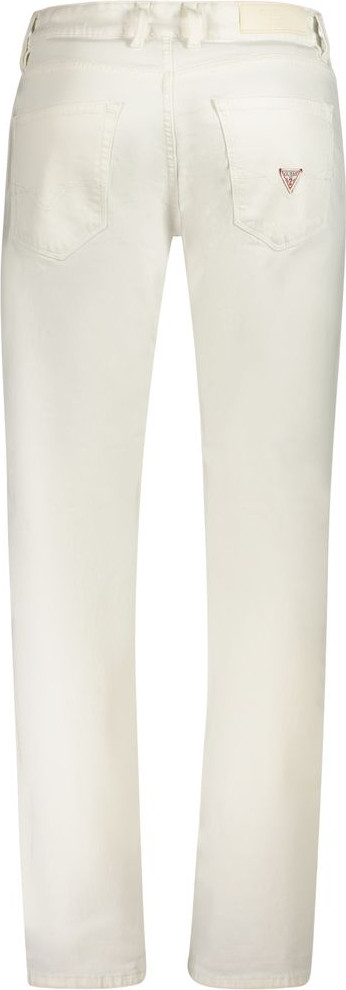 Белые хлопковые джинсы Guess Shoes