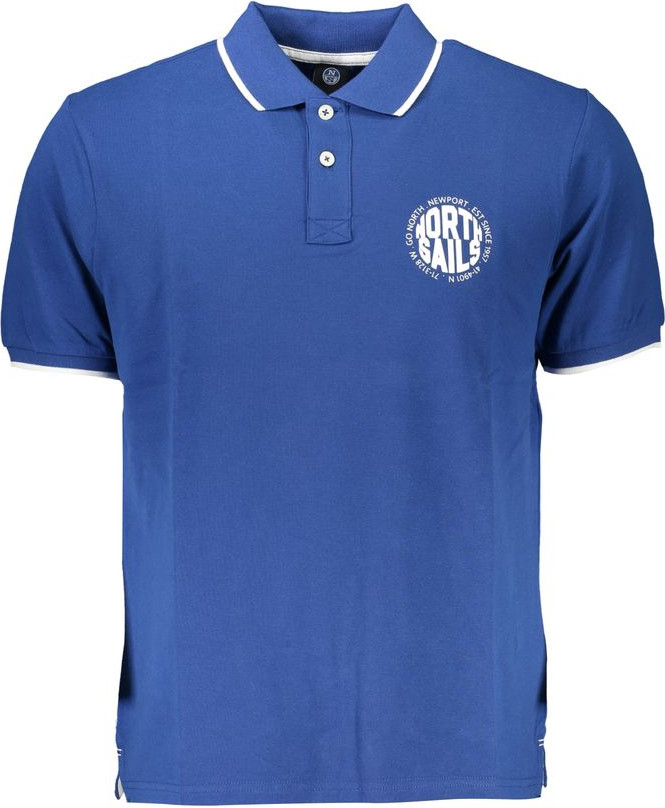North Sails ko'k chiniga polo futbolkasi