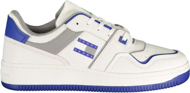 White Polyethylene Men Sneaker by Tommy Hilfiger