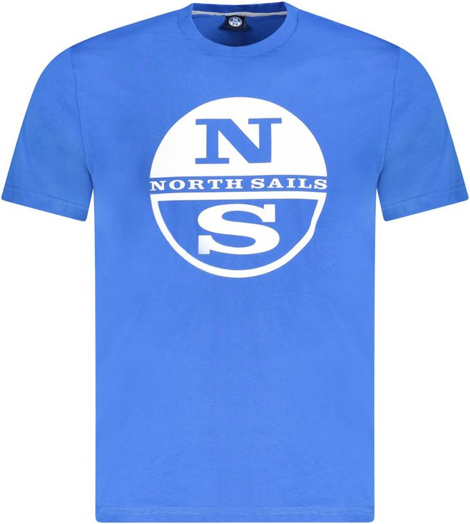 North Sails Koʻk Moviy Paxta T-koʻylagi
