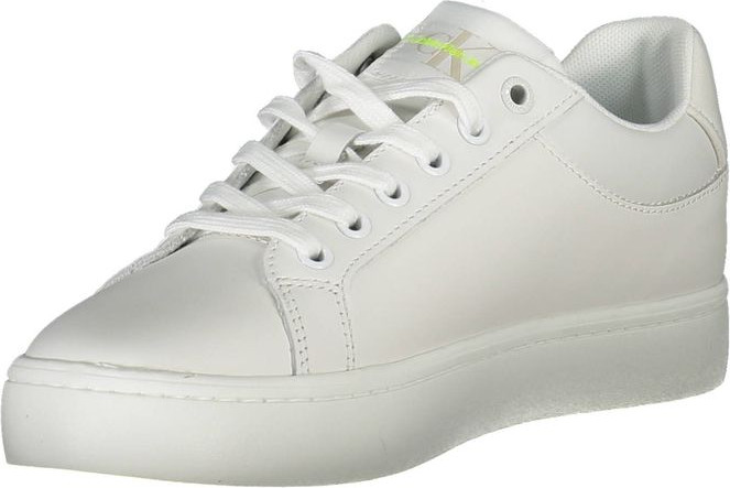 White Leather Women Sneaker Calvin Klein