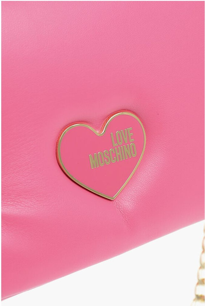 Crossbody Bag Moschino LOVE Faux Leather Crossbody Bag with Golden Chain