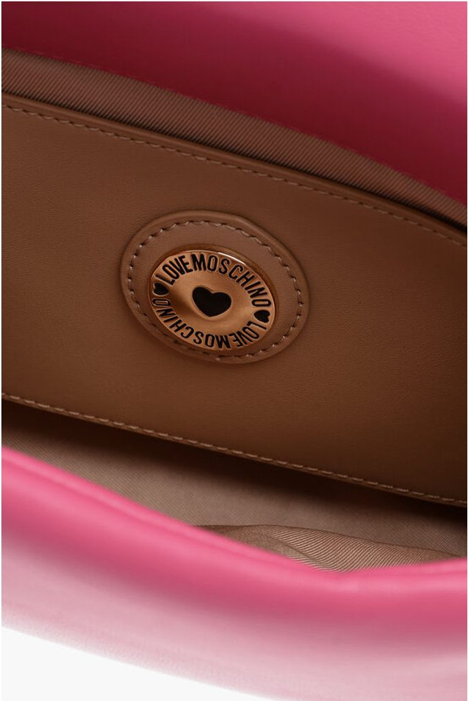 Crossbody Bag Moschino LOVE Faux Leather Crossbody Bag with Golden Chain