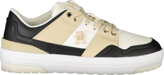 White Leather Women Sneaker Tommy Hilfiger