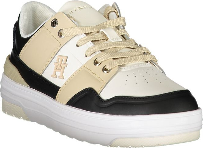 White Leather Women Sneaker Tommy Hilfiger