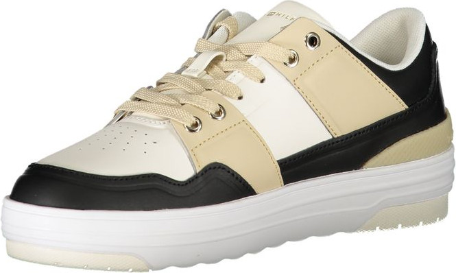 White Leather Women Sneaker Tommy Hilfiger