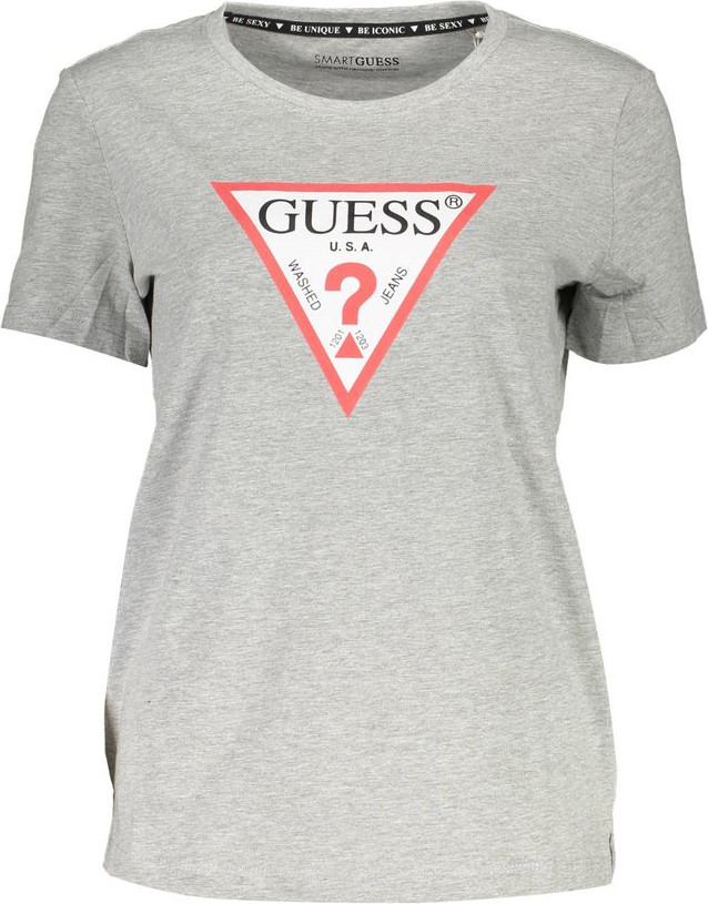 Guess Shoes Gray Cotton Women T-Shirt