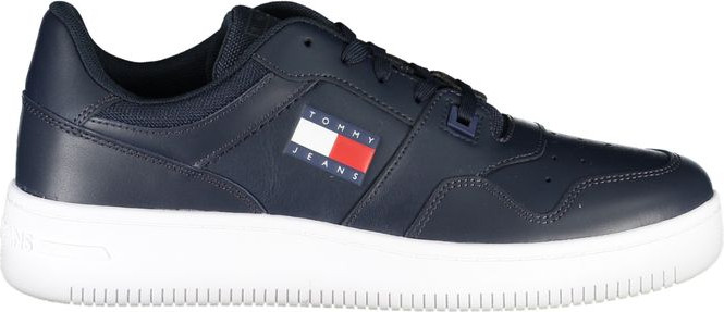 Кроссовки с синим контрастом и деталями логотипа Tommy Hilfiger
