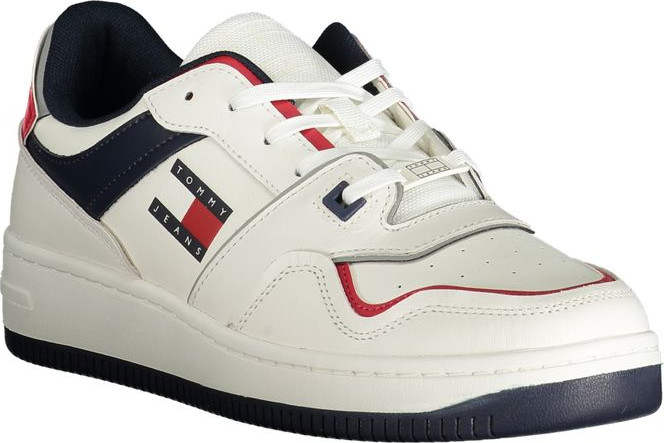 Tommy Hilfiger Oq teri erkaklar uchun krossovkasi
