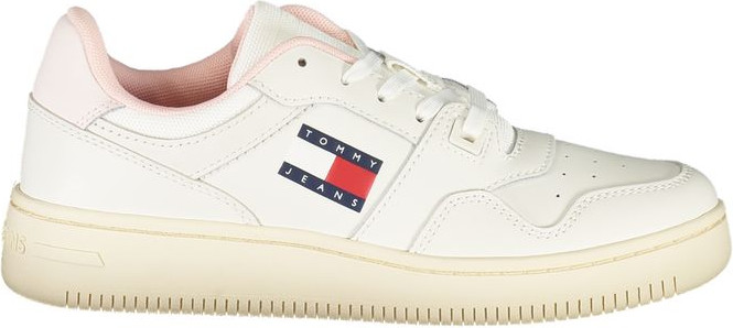 White Leather Women Sneaker Tommy Hilfiger
