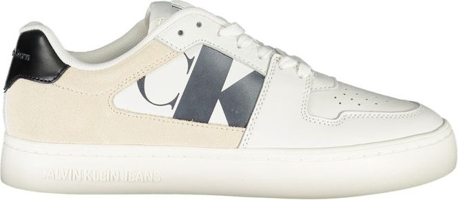 White Polyester Sneaker Calvin Klein