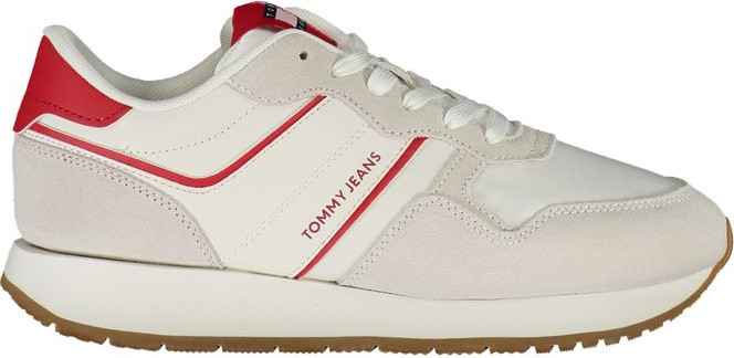 Qizil teri Tommy Hilfiger sport poyabzali