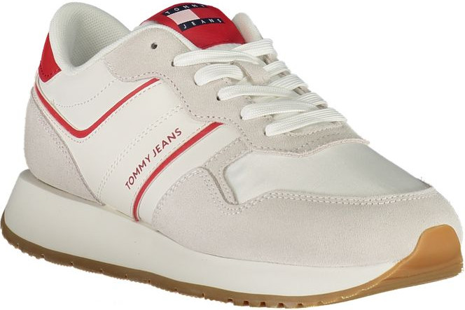 Qizil teri Tommy Hilfiger sport poyabzali