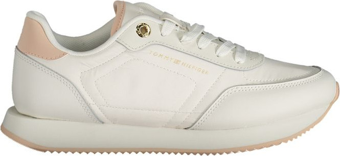 White Polyester Sneaker Tommy Hilfiger
