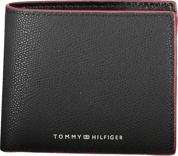 Sumka Tommy Hilfiger Elegant Black Leather Wallet