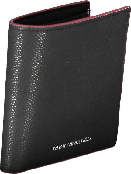 Sumka Tommy Hilfiger Elegant Black Leather Wallet