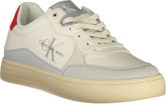 White Polyester Sneaker Calvin Klein