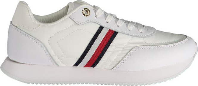White Polyester Sneaker Tommy Hilfiger