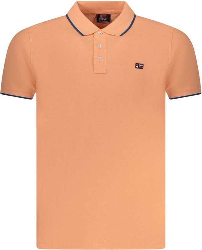 Polo Shirt Geographical Norway Pink Cotton