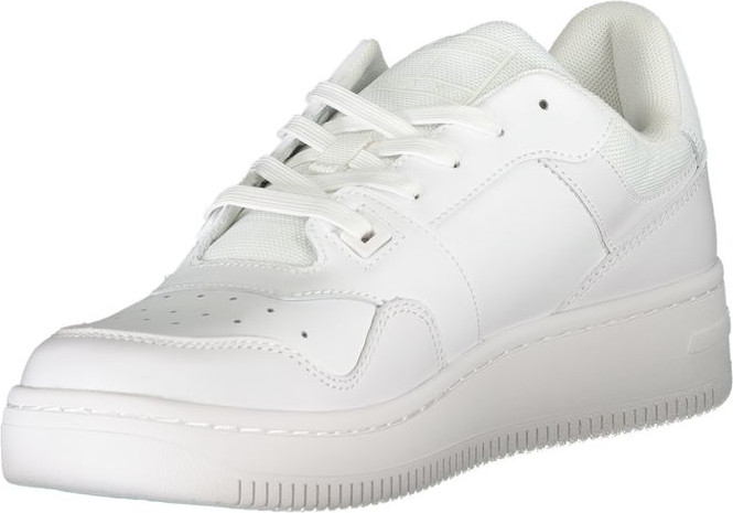 White Leather Men Sneaker Tommy Hilfiger