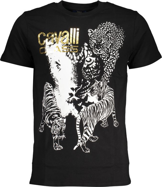 Qora paxta futbolka cavalli CLASS