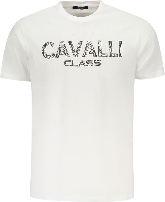 White Cotton T-shirt Cavalli CLASS