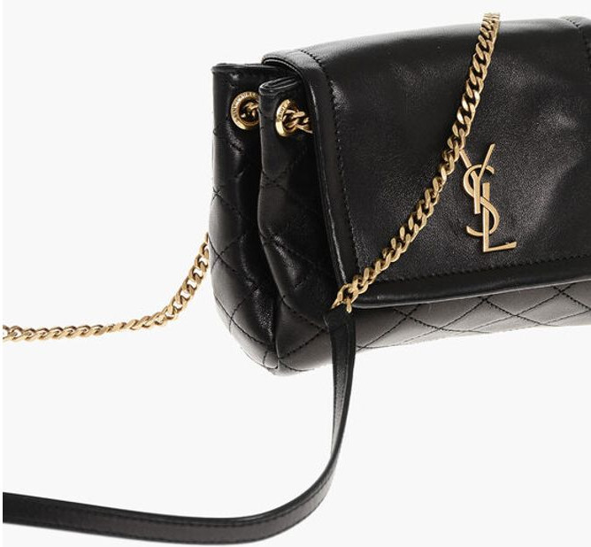 Мини-сумка Saint Laurent Стеганая Кожа NOLITA