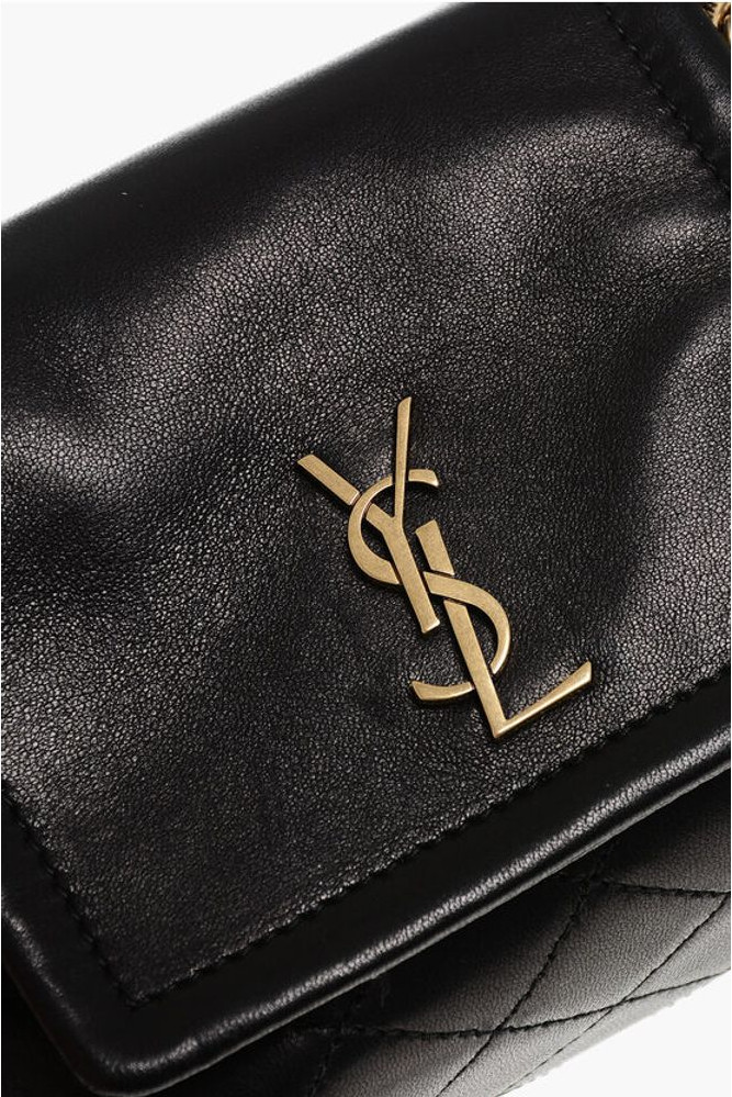 Мини-сумка Saint Laurent Стеганая Кожа NOLITA