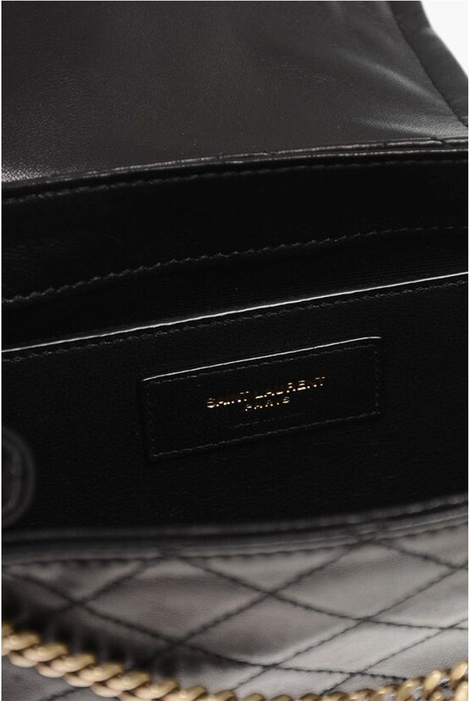 Мини-сумка Saint Laurent Стеганая Кожа NOLITA