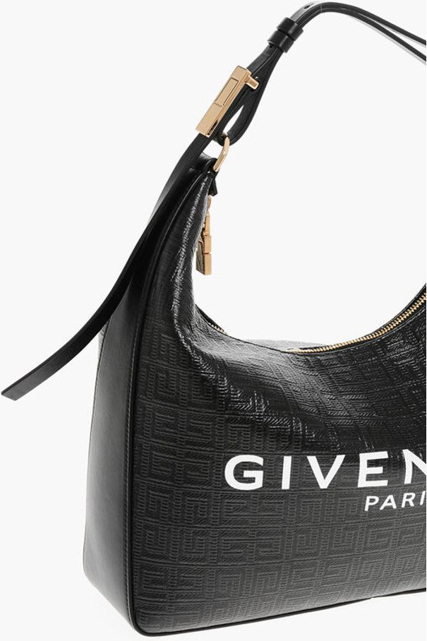 Сумка Хобо Givenchy с тиснением из эко-лакированной кожи