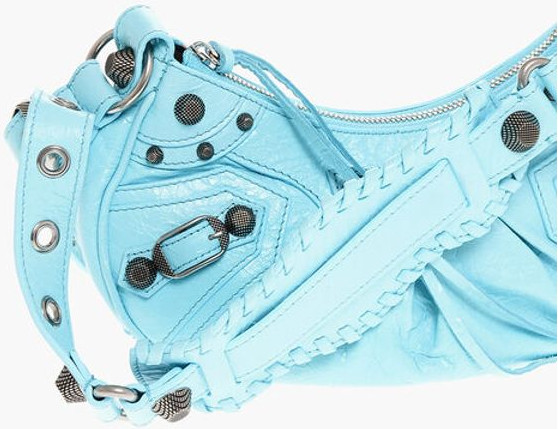 Сумка через плечо Balenciaga Leather CAGOLE с деталями в виде заклепок