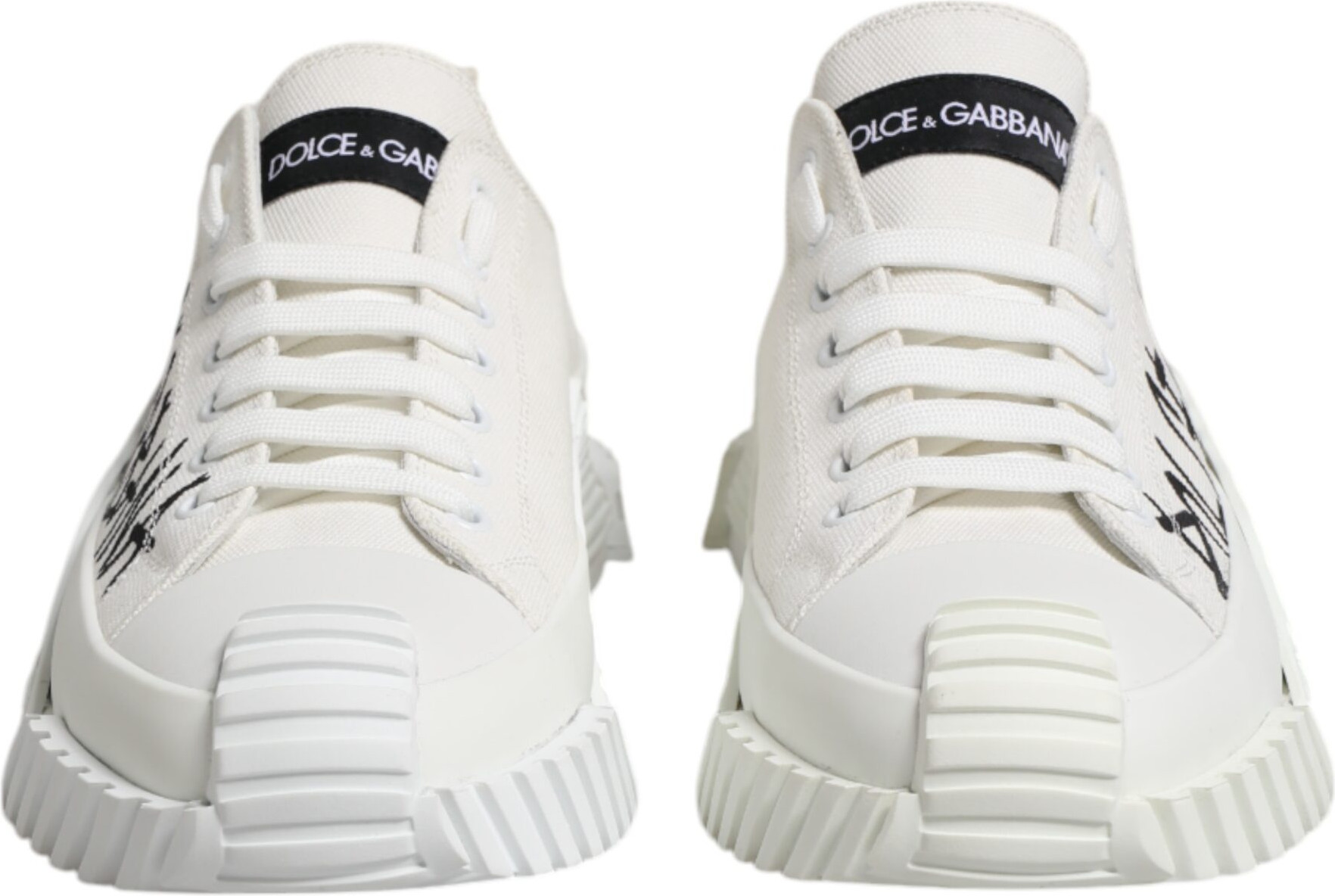 White Cotton NS1 Low Top Sneakers Shoes Dolce & Gabbana