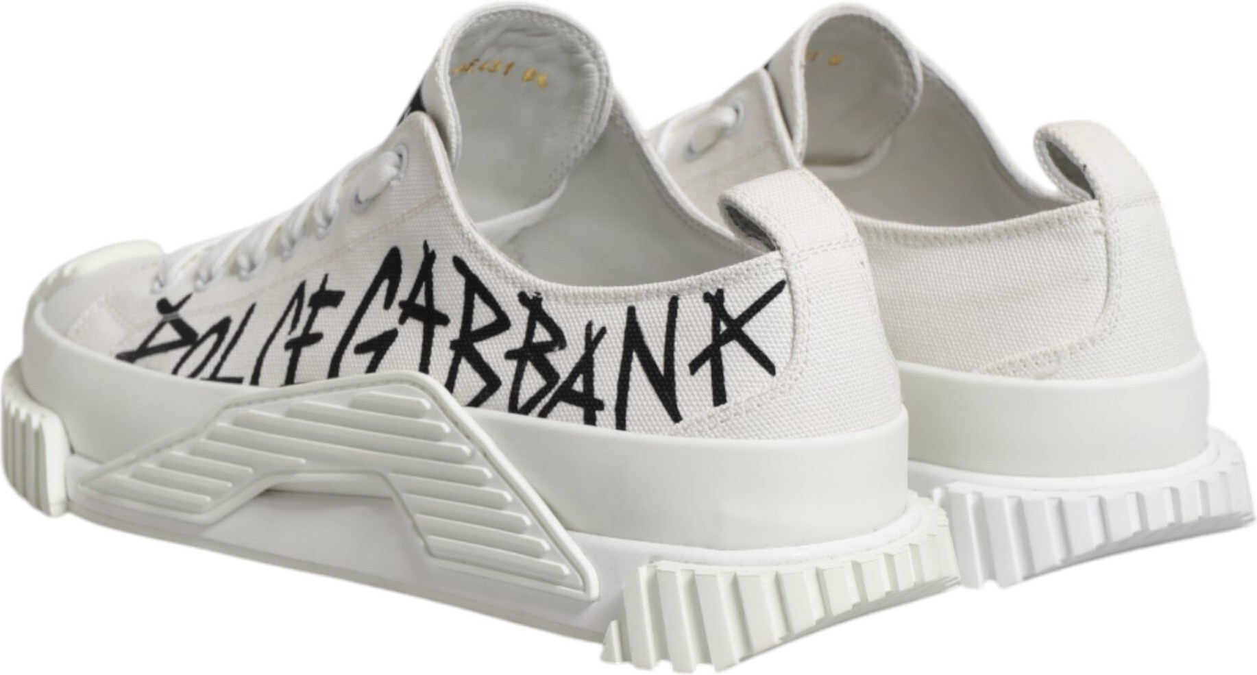 White Cotton NS1 Low Top Sneakers Shoes Dolce & Gabbana