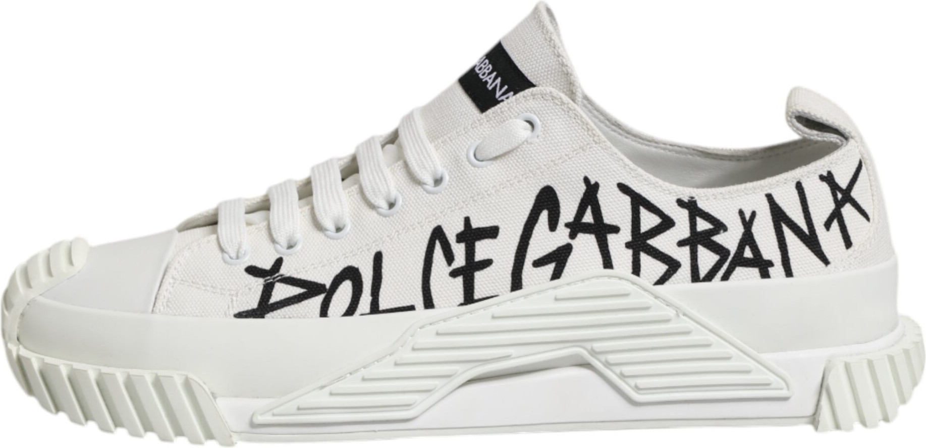 White Cotton NS1 Low Top Sneakers Shoes Dolce & Gabbana