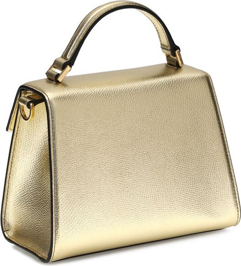 Handbag Valentino Garavani Metallic garnet mini