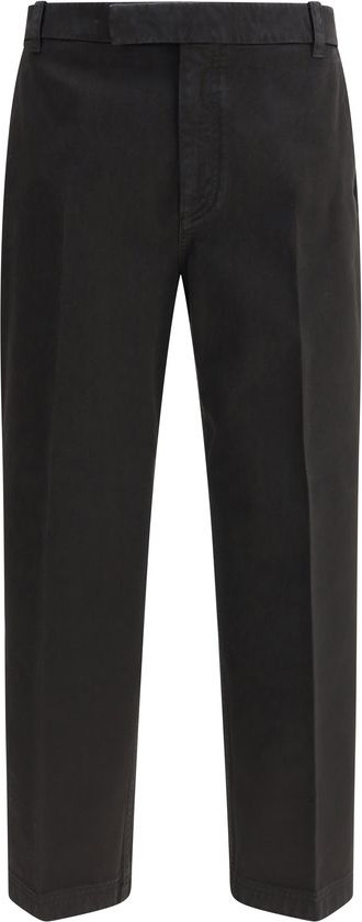 Черные брюки Thom Browne из хлопка