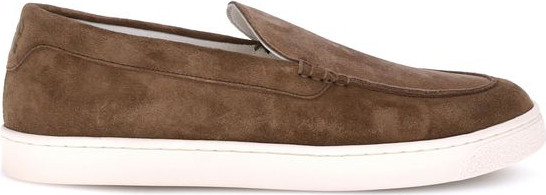 Brown Calf Leather Bos Taurus Low Top Sneakers