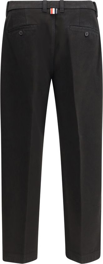 Черные брюки Thom Browne из хлопка