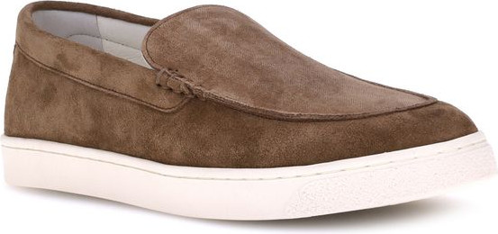 Brown Calf Leather Bos Taurus Low Top Sneakers