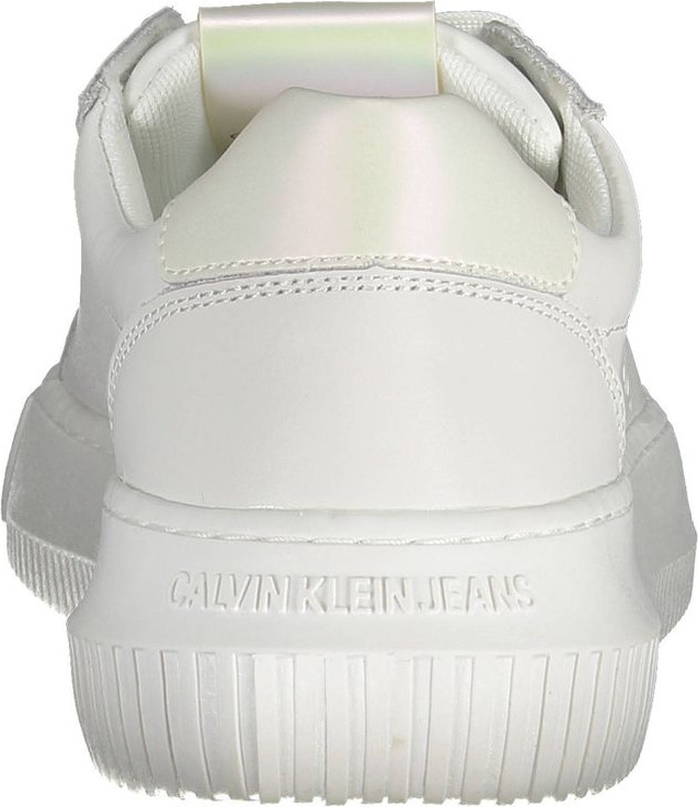 Белые кожаные женские кроссовки Calvin Klein