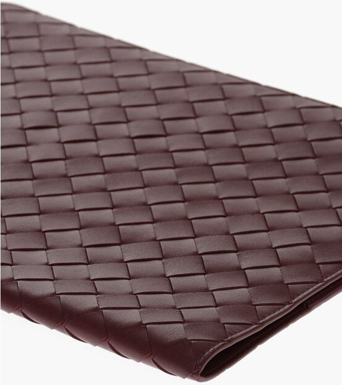 Document Holder Bottega Veneta Solid Color Braided Leather