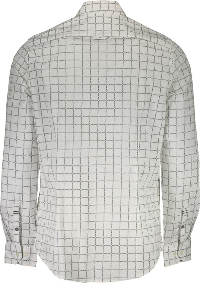 White Cotton Men Shirt by Calvin Klein