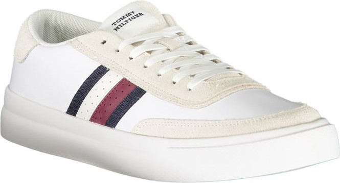 White Polyester Sneaker Tommy Hilfiger