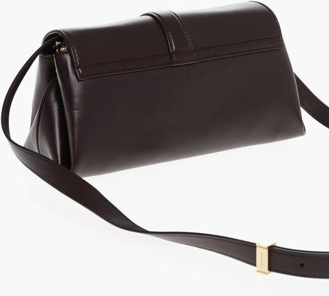Crossbody Bag Salvatore Ferragamo Leather Crossbody Bag with Iconic Buckle anche Clip Closure