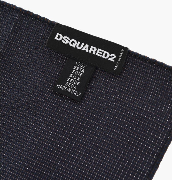 Dsquared2 ikki rangli ipak choʻntak roʻmolchasi