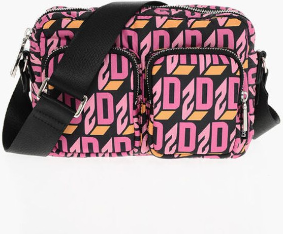 Crossbody Bag Dsquared2 Monogram Nylon Crossbody Bag with Outer Pockets